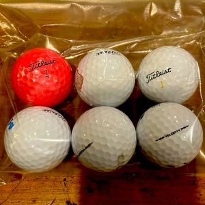 Titleist Used Golf Balls Bundle 6 Velocity Pink